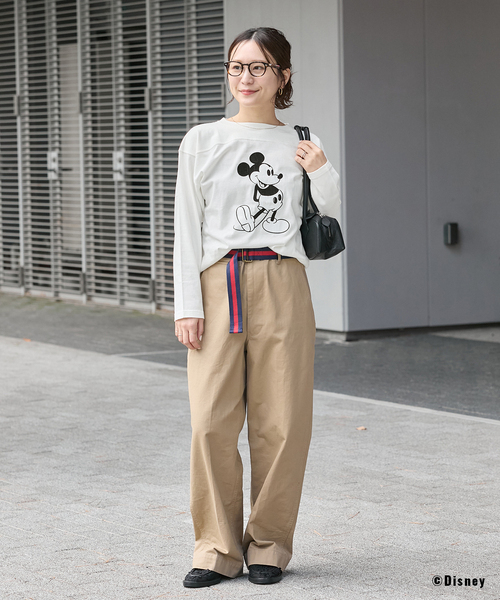 JOURNAL STANDARD(ジャーナルスタンダード)の「《追加2》MICKEY / FOOTBALL T(Tシャツ/カットソー・レディース・ホワイト/ブラック系その他・FREE)」の18枚目の写真