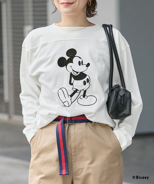JOURNAL STANDARD(ジャーナルスタンダード)の「《追加2》MICKEY / FOOTBALL T(Tシャツ/カットソー・レディース・ホワイト/ブラック系その他・FREE)」の20枚目の写真