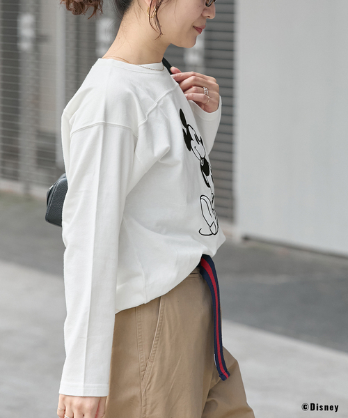 JOURNAL STANDARD(ジャーナルスタンダード)の「《追加2》MICKEY / FOOTBALL T(Tシャツ/カットソー・レディース・ホワイト/ブラック系その他・FREE)」の12枚目の写真