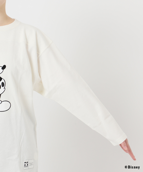 JOURNAL STANDARD(ジャーナルスタンダード)の「《追加2》MICKEY / FOOTBALL T(Tシャツ/カットソー・レディース・ホワイト/ブラック系その他・FREE)」の9枚目の写真