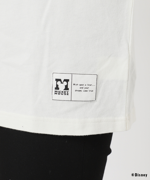 JOURNAL STANDARD(ジャーナルスタンダード)の「《追加2》MICKEY / FOOTBALL T(Tシャツ/カットソー・レディース・ホワイト/ブラック系その他・FREE)」の4枚目の写真
