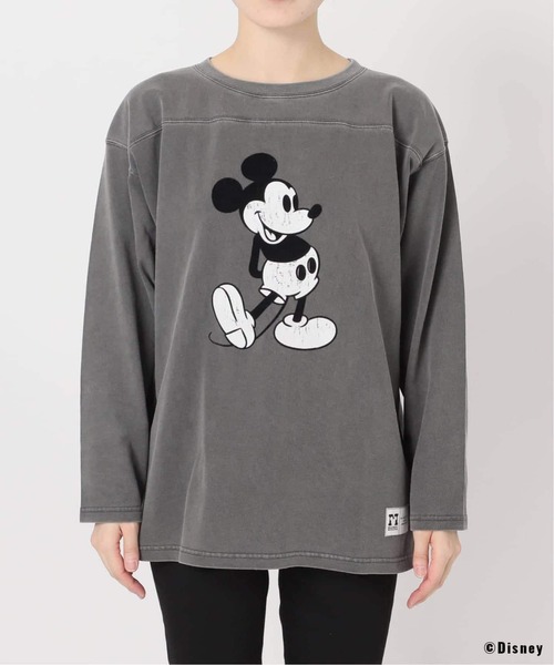 JOURNAL STANDARD(ジャーナルスタンダード)の「《追加2》MICKEY / FOOTBALL T(Tシャツ/カットソー・レディース・ホワイト/ブラック系その他・FREE)」の5枚目の写真