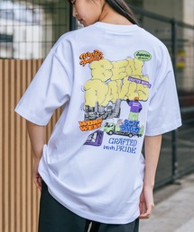 【BEN DAVIS/ベンデイビス】【着た瞬間、ひんやり】接触冷感 Tシャツ コットン見え スプレーアート 発泡プリント
