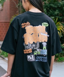 【BEN DAVIS/ベンデイビス】【着た瞬間、ひんやり】接触冷感 Tシャツ コットン見え スプレーアート 発泡プリント