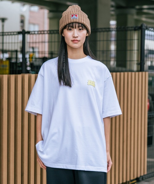 BEN DAVIS（ベンデイビス）の「【BEN DAVIS/ベンデイビス】【着た瞬間、ひんやり】接触冷感 Tシャツ コットン見え スプレーアート 発泡プリント（Tシャツ/カットソー・メンズ・ベージュ/ホワイト/ブラック・SMALL/MEDIUM/LARGE/X-LARGE）」の5枚目の写真