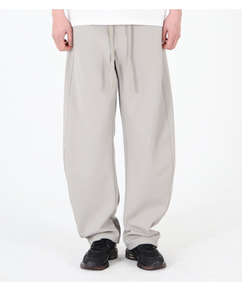 BUTTON SEOUL(ボタンソウル)の「カーブドストリングスウェットパンツ(アイボリー)(その他パンツ・メンズ・その他・M/L/XL)」の1枚目の写真