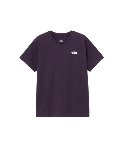 THE NORTH FACE(ザノースフェイス)の「THE NORTH FACE SHORT SLEEVE BANDANA SQUARE LOGO TEE WNS(ザ・ノース・フェイス ショートスリーブバンダナスクエアロゴティー(レディース))(Tシャツ/カットソー・レディース・パープル系・X-LARGE/LARGE/MEDIUM)」の2枚目の写真