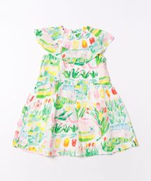 hakka kids（ハッカキッズ）の「hakka　kids×yuko　maegawa　コードストライプはるのオーケストラプリントワンピース（ワンピース）」