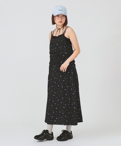 Ray BEAMS(レイビームス)の「フラワー プリント キャミワンピース(ワンピース・レディース・ブラック/ホワイト系その他6・0/1)」の5枚目の写真