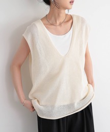 for/c | Vネックベスト【サスティナブル】(ベスト)