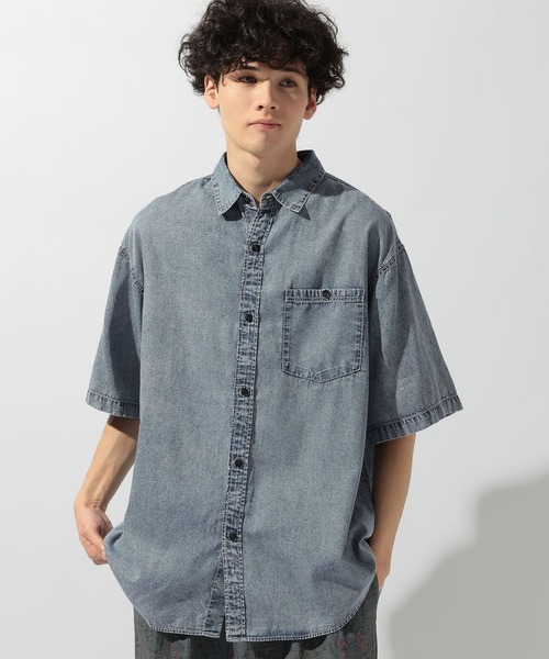 niko and...(ニコアンド)の「ケミカルライトデニムシャツ(シャツ/ブラウス・メンズ・チャコール/インディゴブルー・MEDIUM/LARGE)」の17枚目の写真