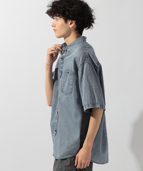 niko and...(ニコアンド)の「ケミカルライトデニムシャツ(シャツ/ブラウス・メンズ・チャコール/インディゴブルー・MEDIUM/LARGE)」の18枚目の写真