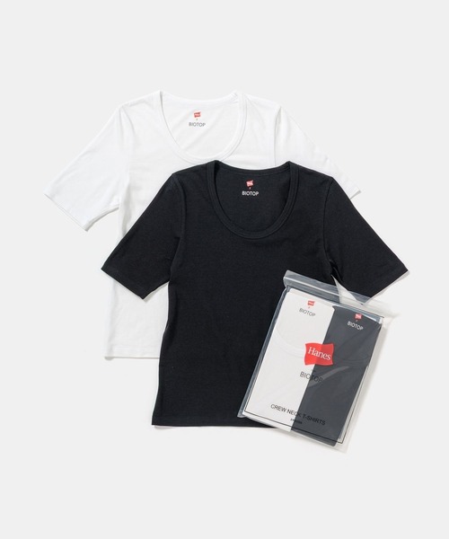 BIOTOP（ビオトープ）の「WOMEN【Hanes for BIOTOP】TRIBLEND CREW NECK T-SHIRTS 2P EX（Tシャツ/カットソー・レディース・その他・FREE）」の5枚目の写真