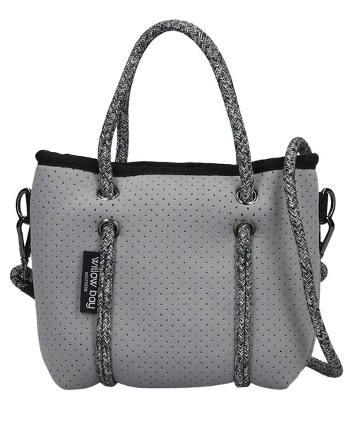Willow Bay(ウィローベイ)の「【willow bay】BOUTIQUE TINY バック(トートバッグ・レディース・ライム/アクア/フューシャピンク/ブラウン/ブラック系1/ライトグレー/ブラック系その他2/ブラック/ラベンダー・FREE)」の4枚目の写真