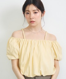 バルーンシルエットオフショルブラウス