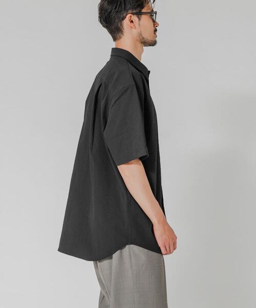 THOUSAND MILE（サウザンドマイル）の「『吸水速乾/UVカット』『別注』THOUSAND MILE×URBAN RESEARCH　WASHER CODE SHIRTS（シャツ/ブラウス・メンズ・チャコールグレー/ブラック/ストライプ・SMALL/MEDIUM/LARGE）」の6枚目の写真