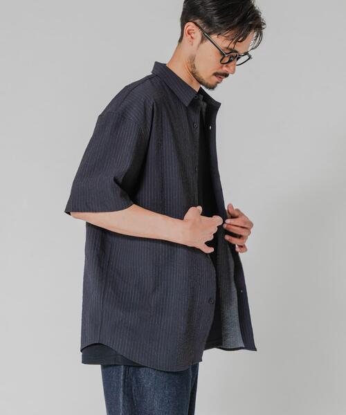 THOUSAND MILE(サウザンドマイル)の「『別注』THOUSAND MILE×URBAN RESEARCH WASHER CODE SHIRTS(シャツ/ブラウス・メンズ・チャコールグレー/ブラック/ストライプ・SMALL/MEDIUM/LARGE)」の13枚目の写真