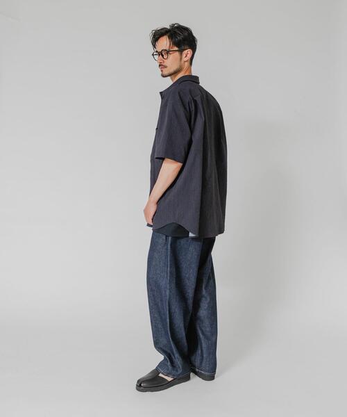 THOUSAND MILE(サウザンドマイル)の「『別注』THOUSAND MILE×URBAN RESEARCH WASHER CODE SHIRTS(シャツ/ブラウス・メンズ・チャコールグレー/ブラック/ストライプ・SMALL/MEDIUM/LARGE)」の17枚目の写真