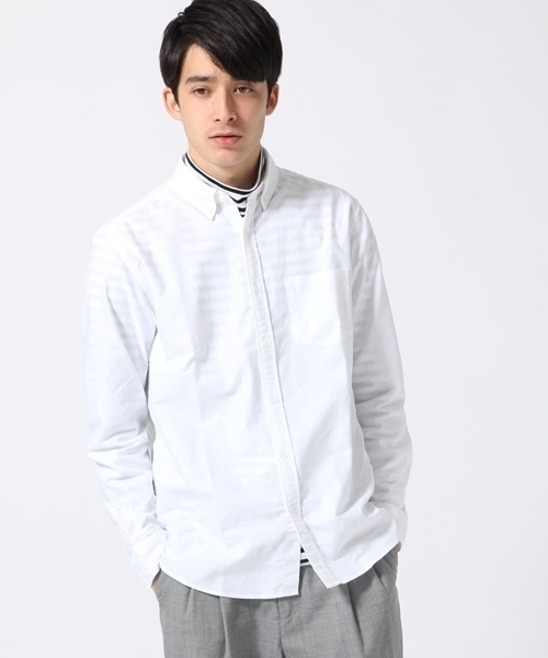 RAGEBLUE（レイジブルー）の「ナチュラルストレッチOXシャツ長袖/705124（シャツ/ブラウス・メンズ・ホワイト/グリーン/グレー/ネイビー/ライトブルー・SMALL/LARGE/X-LARGE/MEDIUM）」の16枚目の写真