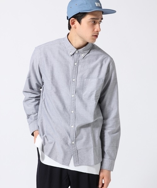 RAGEBLUE（レイジブルー）の「ナチュラルストレッチOXシャツ長袖/705124（シャツ/ブラウス・メンズ・ホワイト/グリーン/グレー/ネイビー/ライトブルー・SMALL/LARGE/X-LARGE/MEDIUM）」の17枚目の写真