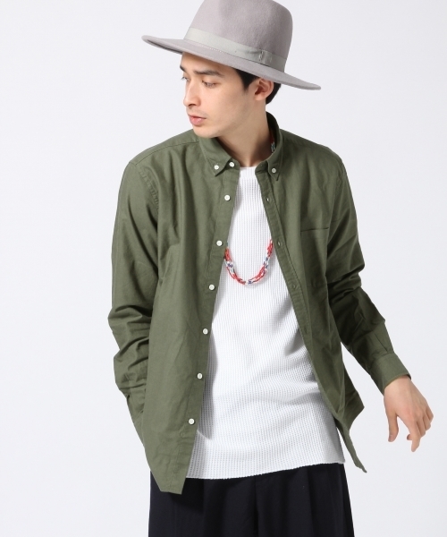 RAGEBLUE（レイジブルー）の「ナチュラルストレッチOXシャツ長袖/705124（シャツ/ブラウス・メンズ・ホワイト/グリーン/グレー/ネイビー/ライトブルー・SMALL/LARGE/X-LARGE/MEDIUM）」の18枚目の写真