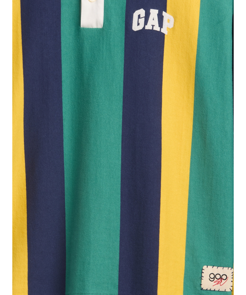 GAP(ギャップ)の「Gap × Sean Wotherspoon オーバーサイズ ストライプポロシャツ(ポロシャツ・メンズ・ブルー・L/S/XL/M/XS)」の12枚目の写真