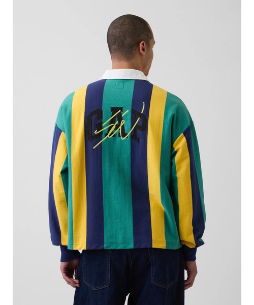 Gap × Sean Wotherspoon オーバーサイズ ストライプポロシャツ