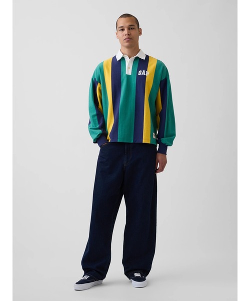 セール】Gap × Sean Wotherspoon オーバーサイズ ストライプポロシャツ