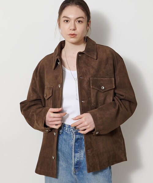 Whim Gazette（ウィムガゼット）の「【COOR】SUEDE SHIRT JACKET（その他アウター・レディース・キャメル・MEDIUM）」の10枚目の写真