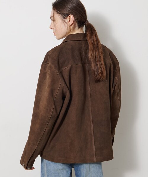 Whim Gazette（ウィムガゼット）の「【COOR】SUEDE SHIRT JACKET（その他アウター・レディース・キャメル・MEDIUM）」の6枚目の写真