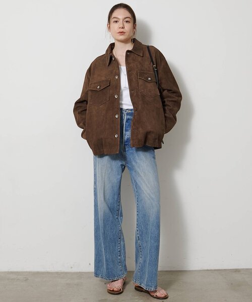 Whim Gazette（ウィムガゼット）の「【COOR】SUEDE SHIRT JACKET（その他アウター・レディース・キャメル・MEDIUM）」の11枚目の写真