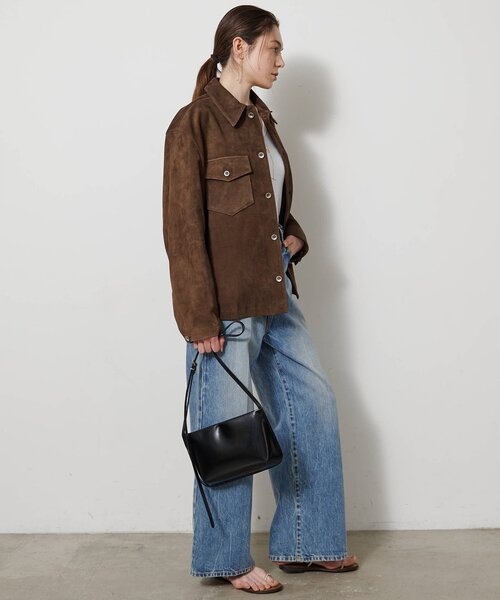 Whim Gazette（ウィムガゼット）の「【COOR】SUEDE SHIRT JACKET（その他アウター・レディース・キャメル・MEDIUM）」の8枚目の写真