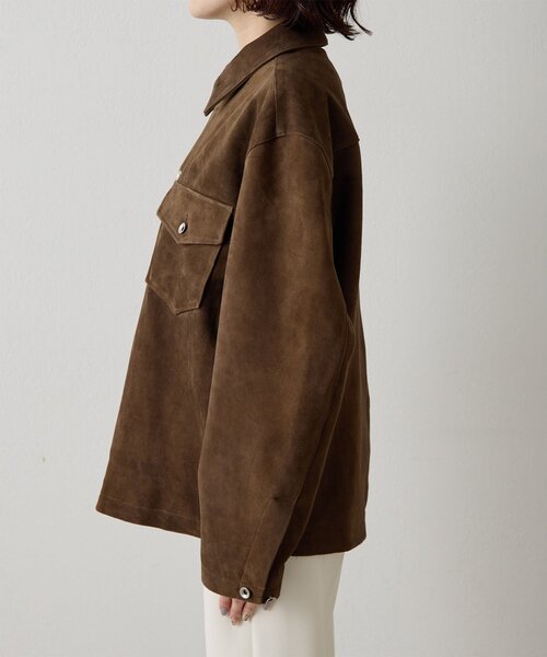 Whim Gazette（ウィムガゼット）の「【COOR】SUEDE SHIRT JACKET（その他アウター・レディース・キャメル・MEDIUM）」の15枚目の写真