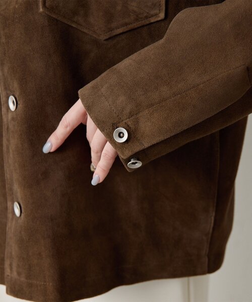Whim Gazette（ウィムガゼット）の「【COOR】SUEDE SHIRT JACKET（その他アウター・レディース・キャメル・MEDIUM）」の18枚目の写真