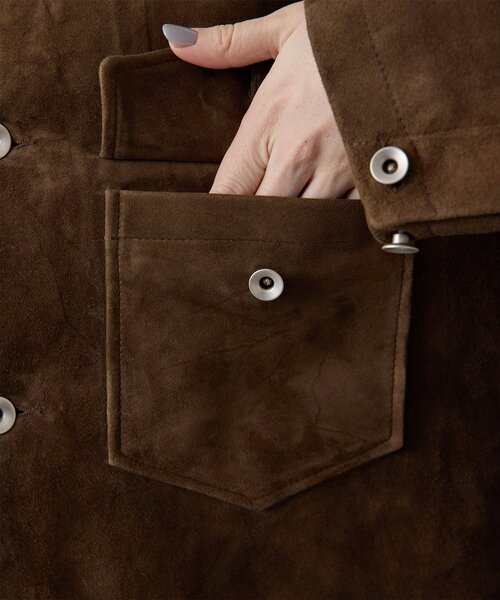 Whim Gazette（ウィムガゼット）の「【COOR】SUEDE SHIRT JACKET（その他アウター・レディース・キャメル・MEDIUM）」の20枚目の写真