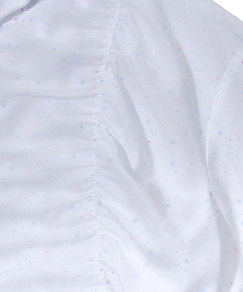 YOUHEE(ユヒ)の「STAR PATTERN HOODED WIND BREAKER_WHITE(ナイロンジャケット・レディース・その他・FREE)」の7枚目の写真