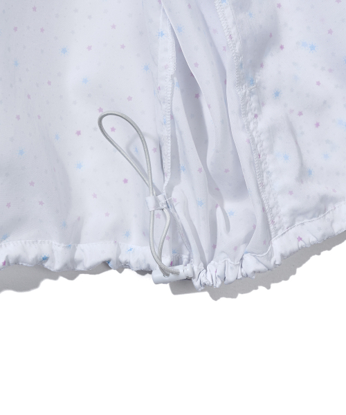 YOUHEE(ユヒ)の「STAR PATTERN HOODED WIND BREAKER_WHITE(ナイロンジャケット・レディース・その他・FREE)」の8枚目の写真