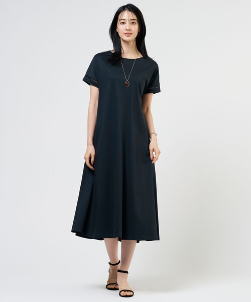 J.PRESS(ジェイプレス)の「コットンスムース ワンピース(ワンピース・レディース・ライトグレー系/ブラウン系/サックスブルー系/ネイビー系・T13/T15)」の15枚目の写真