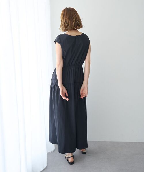 YECCA VECCA(イェッカヴェッカ)の「【適ON】ギャザーロングワンピース(ワンピース・レディース・ブラック/ライトベージュ・FREE)」の10枚目の写真