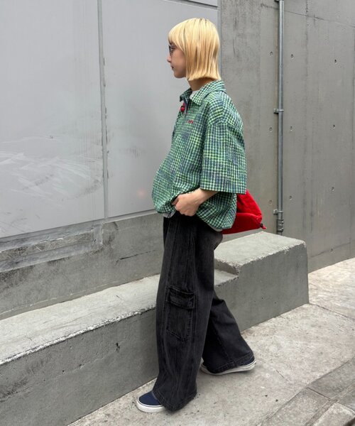 SOUNDSGOOOOD（サウンズグッド）の「【SOUNDS GOOOOD】ネオンハーフジップシャツ（シャツ/ブラウス・メンズ・ピンク/グリーン・ONE SIZE）」の15枚目の写真