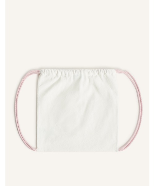 Maison Kitsune(メゾンキツネ)の「FOX HEAD KID CANVAS BACKPACK(バックパック/リュック・キッズ・ベビーピンク/ネイビー・U)」の5枚目の写真