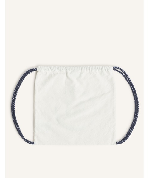 Maison Kitsune(メゾンキツネ)の「FOX HEAD KID CANVAS BACKPACK(バックパック/リュック・キッズ・ベビーピンク/ネイビー・U)」の9枚目の写真
