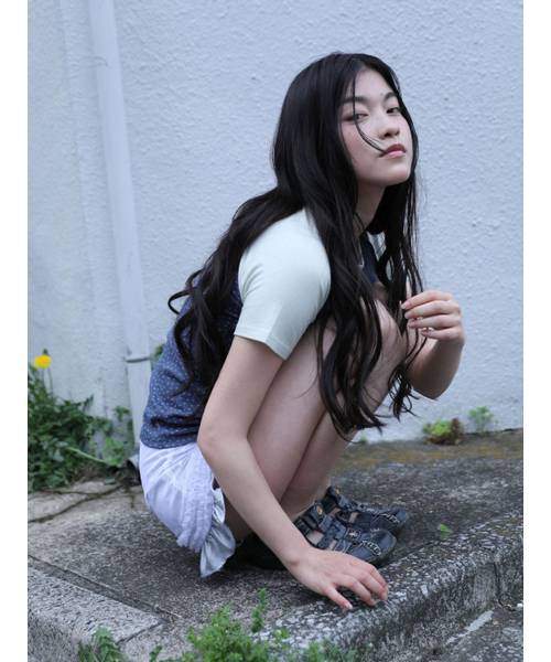 UGLY SHADOW(アグリーシャドウ)の「MESH STAR RUFFLE MINI SKIRT(BLUE)(スカート・レディース・その他・SMALL/MEDIUM)」の3枚目の写真
