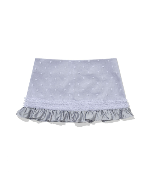 UGLY SHADOW(アグリーシャドウ)の「MESH STAR RUFFLE MINI SKIRT(BLUE)(スカート・レディース・その他・SMALL/MEDIUM)」の4枚目の写真