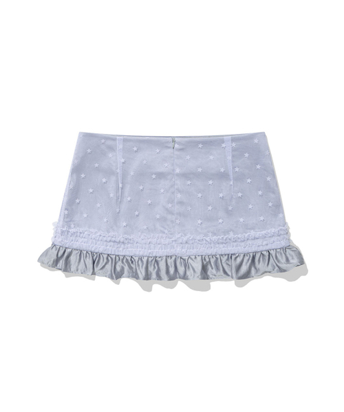UGLY SHADOW(アグリーシャドウ)の「MESH STAR RUFFLE MINI SKIRT(BLUE)(スカート・レディース・その他・SMALL/MEDIUM)」の5枚目の写真