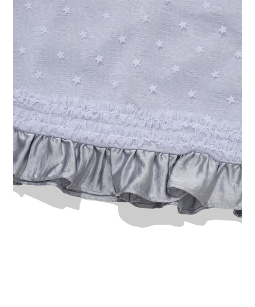 UGLY SHADOW(アグリーシャドウ)の「MESH STAR RUFFLE MINI SKIRT(BLUE)(スカート・レディース・その他・SMALL/MEDIUM)」の6枚目の写真