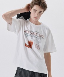 コンパクトボックスシルエットラインストーン半袖Tシャツ カットソー