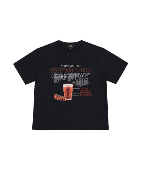 MSG（エムエスジー）の「コンパクトボックスシルエットラインストーン半袖Tシャツ カットソー（Tシャツ/カットソー・メンズ・ホワイト系1/レッド系2/ブラック系2/ブラック系1・S/M/L/XL）」の6枚目の写真
