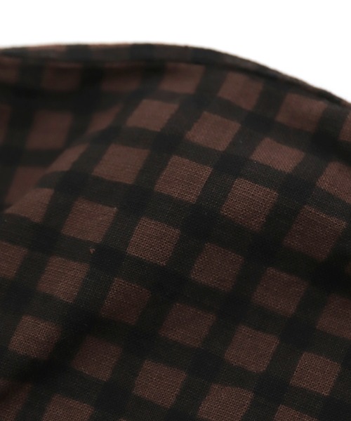 Brocante（ブロカント）の「[Brocante / ブロカント] チェックキャンバス グランシャツ（シャツ/ブラウス・レディース・ブラック系その他/ブラウン系その他・2）」の9枚目の写真