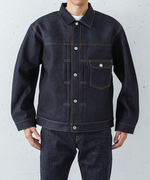 URBAN RESEARCH(アーバンリサーチ)の「MOMOTARO JEANS #001 STANDARD DENIM JACKET(デニムジャケット・メンズ・インディゴブルー・XX-LARGE/X-LARGE/LARGE/MEDIUM/SMALL/X-SMALL)」の2枚目の写真